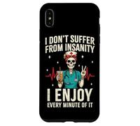 Funny Skeleton Nurse Coffee RN Case for iPhone XS Max
