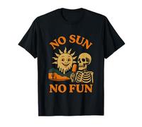 Funny Skeleton Quirky Desert Vibes Dark Humor Retro Summer T-Shirt