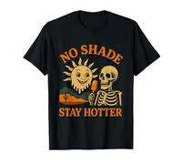 Funny Skeleton Retro Desert Vibes Dark Humor Quirky Summer T-Shirt