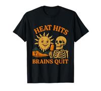 Funny Skeleton Retro Desert Vibes Quirky Summer Dark Humor T-Shirt