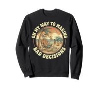 Funny Skeleton Vacation Bad Decision Humor Sweatshirt