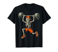 Funny Skeleton Weightlifter Gym Humor T-Shirt