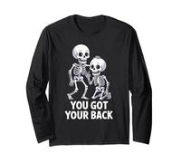 Funny Skeleton You Got Your Back Halloween Costume Men Kids Long Sleeve T-Shirt