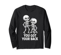 Funny Skeleton You Got Your Back Halloween Costume Men Kids Long Sleeve T-Shirt
