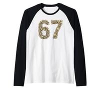 Funny Skeletons 6 7 Meme Six Seven Love Halloween Raglan Baseball Tee