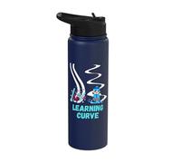 Funny ski Learner Quote ski Beginner Novice Skier ski Coach Stainless Steel Insulated Water Bottle