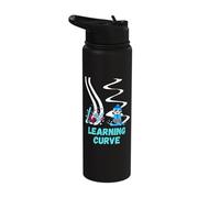 Funny ski Learner Quote ski Beginner Novice Skier ski Coach Stainless Steel Insulated Water Bottle