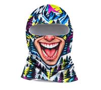Funny Ski Mask Christmas Balaclava Full Face Mask Winter Head Cover | Novelty Reindeer Santa Elf Snowman Print Neck Gaiter for Skiing Snowmobile Motorcycle Holiday Outdoor Face Protection