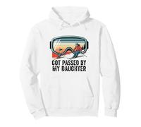 Funny Ski Mom Got Passed by My Daughter Skiing Pullover Hoodie