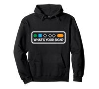 Funny Ski Skier Snowboard What's Your Sign Snowboarding Joke Pullover Hoodie