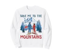 Funny Ski Trip Newly Wedding Couple Skiing Matching Mr Mrs Sweatshirt