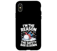 Funny Skiing Chairlift I'm The Reason The Safety Bar Is Down Case for iPhone X/XS