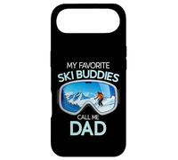 Funny Skiing My Favorite Ski Buddies Call Me Dad Goggles Case for iPhone Air