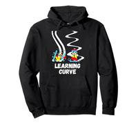 Funny skiing quote ski learner beginner skier winter sport Pullover Hoodie