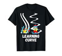 Funny Skiing Quote ski Learner Beginner Skier Winter Sport T-Shirt
