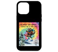 Funny Skiing Raccoon Going Wild on the Ski Slopes Case for iPhone 12 Pro Max