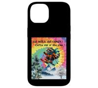 Funny Skiing Raccoon Going Wild on the Ski Slopes Case for iPhone 14