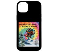 Funny Skiing Raccoon Going Wild on the Ski Slopes Case for iPhone 14 Plus