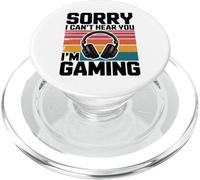 Funny Skull Can't Hear You I'm Gaming Boys Teens Men PopSockets PopGrip for MagSafe