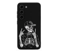 Funny Skull Skeleton Novelty Phone Cases Compatible With Galaxy S23/Plus/Ultra Slim TPU Protective Cover Case Printed Protector