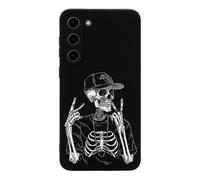 Funny Skull Skeleton Novelty Phone Cases Compatible With Galaxy S23/Plus/Ultra Slim TPU Protective Cover Case Printed Protector