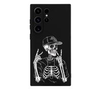 Funny Skull Skeleton Novelty Phone Cases Compatible With Galaxy S23/Plus/Ultra Slim TPU Protective Cover Case Printed Protector
