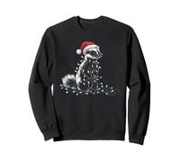 Funny Skunk Christmas Graphics Animal Lights Lover Sweatshirt