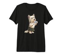 Funny Skye Terrier Dog Mug Coffee Scotland Flag Premium T-Shirt