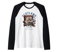 Funny Skye Terrier Dogs Couple Whiskey Love Scotland Raglan Baseball Tee