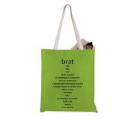 Funny Slang Sarcasm Tote Bag Fashion Statement I'm So Julia Y2K Gift for Singer Fans (Brat Tote EU)