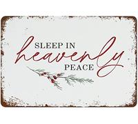 Funny Sleep In Heavenly Peace Wall Decor Tin Sign Vintage Wall Decor Metal Sign 8"x12"