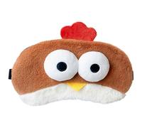 Funny Sleep Mask Cute Lazy Chicken Chick Plush Blindfold, Soft Sleeping Eye Cover Blackout Eye Sleep Mask for Travel, Napping, Party Gift