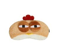 Funny Sleep Mask - Cute Lazy Chicken Chick Plush Blindfold, Soft Sleeping Eye Cover for Travel, Napping, Party Gift, Novelty Eye Mask for Adults Kids