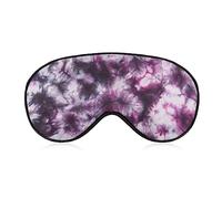 Funny Sleep Mask for Women Men,Abstract Tie Dye Dark Purple Soft Blindfolds Eye Mask for Sleeping Adjustable Elastic Strap Blackout Sleep Cover Eye Shade for Travel Sleeping Nap