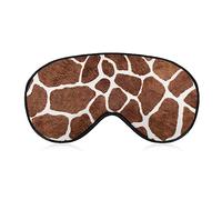 Funny Sleep Mask for Women Men,Animal Giraffe Print Soft Blindfolds Eye Mask for Sleeping Adjustable Elastic Strap Blackout Sleep Cover Eye Shade for Travel Sleeping Nap