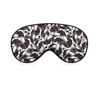 Funny Sleep Mask for Women Men,Dog Head French Bulldog Puppy Face Doodle Soft Blindfolds Eye Mask for Sleeping Adjustable Elastic Strap Blackout Sleep Cover Eye Shade for Travel Sleeping Nap
