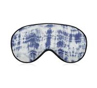 Funny Sleep Mask for Women Men,Grunge Blue Tie Dye Soft Blindfolds Eye Mask for Sleeping Adjustable Elastic Strap Blackout Sleep Cover Eye Shade for Travel Sleeping Nap