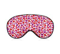 Funny Sleep Mask Red Backgrounds Silk Eye Mask with Adjustable Strap Sleeping Eye Cover Mask for Women Men Travel,Nap,Meditation