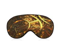 Funny Sleep Mask Steampunk Background Silk Eye Mask with Adjustable Strap Sleeping Eye Cover Mask for Women Men Travel,Nap,Meditation