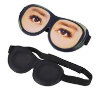 Funny Sleep Mask with Eyes Open, 3D Ultra Soft Comfortable Eye Mask for Sleeping, Blindfold with Adjustable Strap for Night, Nap, Meditatio, Travel