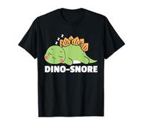 Funny Sleeping Dinosaur Dino Snore Stegosaurus Adults Kids T-Shirt