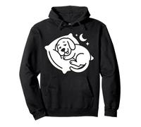 Funny Sleeping Dog Cozy Night Relaxation Cute Animal Sleep Pullover Hoodie