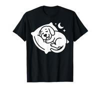 Funny Sleeping Dog Cozy Night Relaxation Cute Animal Sleep T-Shirt