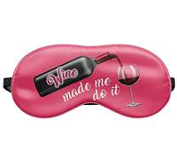 Funny Sleeping Eye Mask Soft Travel Blindfold Relax Cover Wine Made me do it 2 [042]