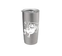 Funny Sleeping Frog Cozy Night Relaxation Cute Animal Sleep Stainless Steel Insulated Tumbler