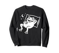 Funny Sleeping Frog Cozy Night Relaxation Cute Animal Sleep Sweatshirt