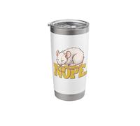 Funny Sleeping Napping Nope Pet Rat Lover Stainless Steel Insulated Tumbler