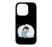 Funny Sleeping Penguin Pajamas Saying Cozy Case for iPhone 14 Pro