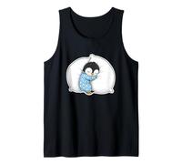 Funny Sleeping Penguin Pajamas Saying Cozy Tank Top