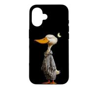 Funny Sleepwalking Duck in Pajama Case for iPhone 16